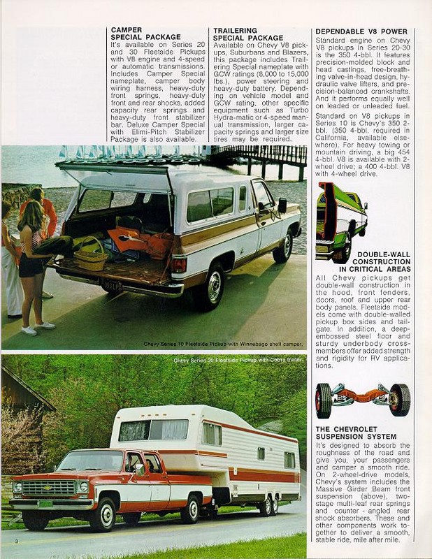 1976 Chevrolet Recreational Vehicles Brochure Page 6